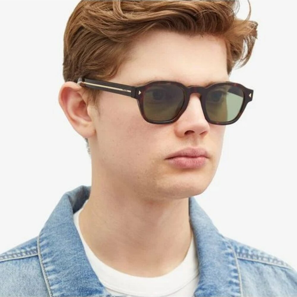Prada PRA16S 17N20G BRAND NEW Sunglasses Radica Tortoise Polarized Green Phantos - Picture 5 of 13